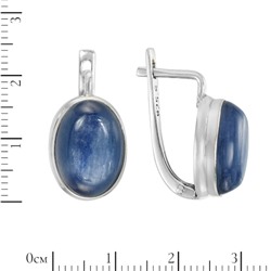 Серьги 'Индин' с кианитом ИАСК31109Х13КТ0N6
