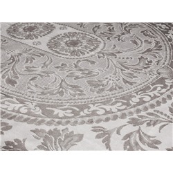 07с24- ЯК Скатерть 178*250  "Овальная" цв. коричневый