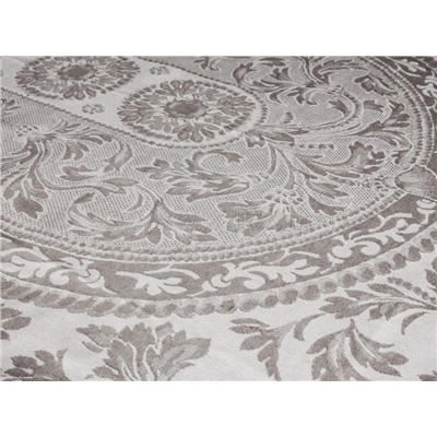 07с24- ЯК Скатерть 178*250  "Овальная" цв. коричневый