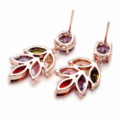 1G0007 Серьги с позолотой, 26х11х17мм