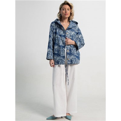 Пыльник Летний день (бело-синий) Б15182-8М