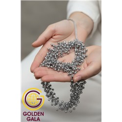 Комплект бижутерии "Хрустальная россыпь" , цвет серебристый