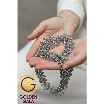 Комплект бижутерии "Хрустальная россыпь" , цвет серебристый