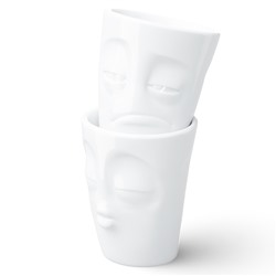 Набор кружек Kissing & Snooz, 350 мл, белый, 2 шт.