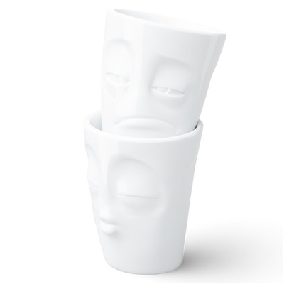 Набор кружек Kissing & Snooz, 350 мл, белый, 2 шт.