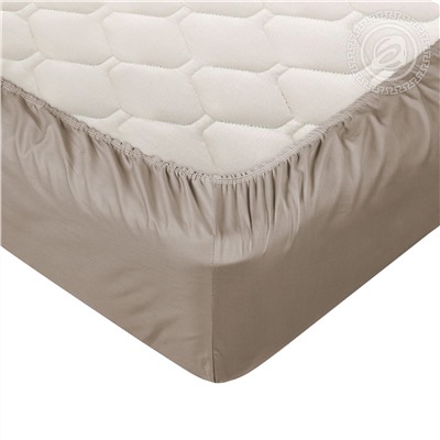 Простыня на резинке из сатина Бронза Арт Дизайн