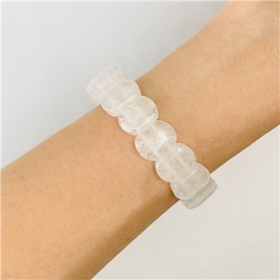 Радуга Самоцветов Браслет из молочного Кварца