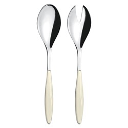 Набор столовых приборов для салата Feeling, кремовый