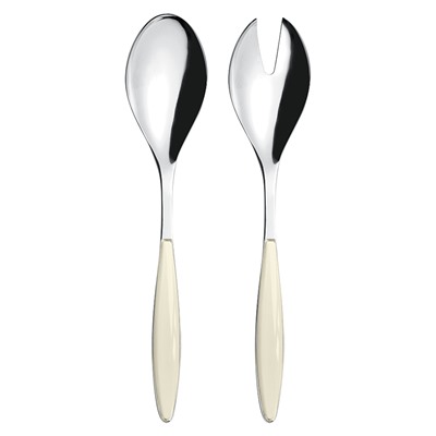 Набор столовых приборов для салата Feeling, кремовый