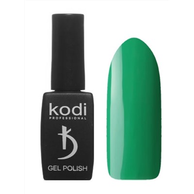 Kodi Гель-лак для ногтей 60 GY, ярко-зеленый, без перламутра и блесток, плотный, 8 мл