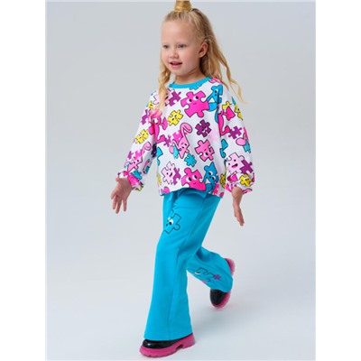 Комплект для девочки: толстовка, брюки