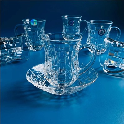 588-639 Чайный набор 12пр. 130мл в под.уп.(х8)Стекло