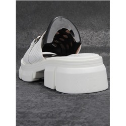 08-PEY148-1 WHITE Босоножки женские (натуральная кожа)