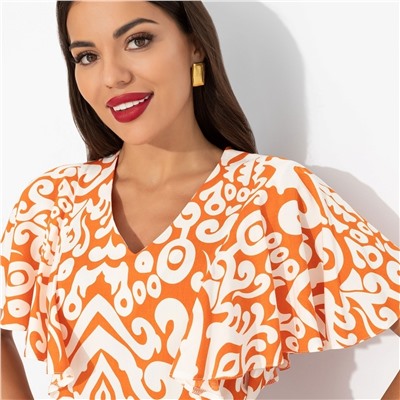 Платье из вискозы, Мода без компромиссов (оранжевое)