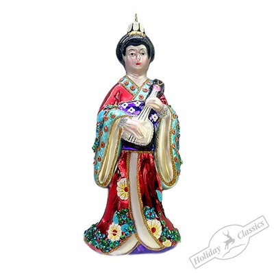 Гейша с японской лютней (стекло) 7х7х16,5 см