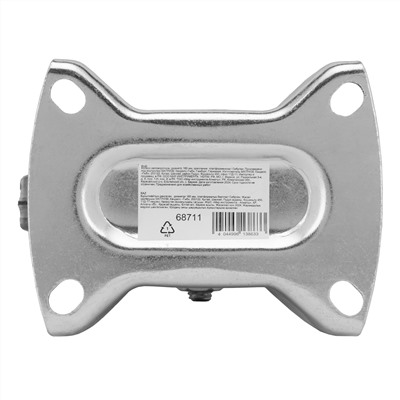 Колесо неповоротное D 160 мм, крепление  платформенное Сибртех