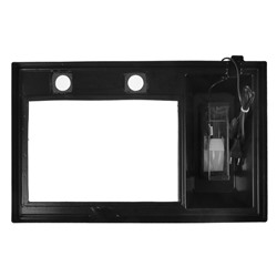 Террариум с крышкой 45 литров, 55×33×25/30 см, чёрный