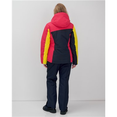 Горнолыжный костюм женский зимний темно-синего цвета 02803TS