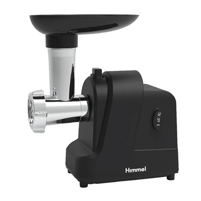 Мясорубка Himmel HM-1003 2000Вт Черная реверc, 2 насад. 2 реш (6)