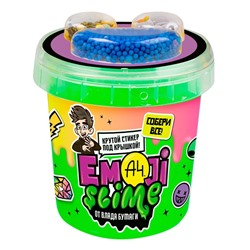 Слайм Emoji-slime, зелёный, 110 г, Влад А4