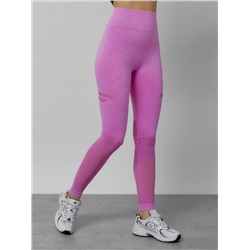 Легинсы для фитнеса женские розового цвета 1004R