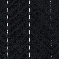 Коврик махровый Этель Lines, цв. чёрный, 50х70 см, 100% хлопок, 750 г/м2