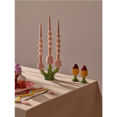 Подсвечник Floret для трех свечей из коллекции Blossom, 20 см