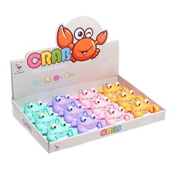 Игрушка заводная «Краб», световые эффекты, цвета МИКС