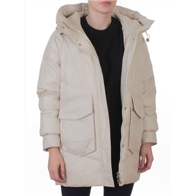 EB2819 LIGHT BEIGE Куртка зимняя женская (200 гр. холлофайбер)