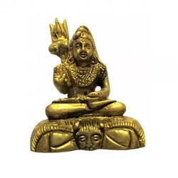 Латунная статуэтка Шивы, Shiva Brass Idol, произв. Kalyan Puja