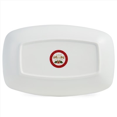 БЛЮДО LEFARD "ДЕД МОРОЗ И СНЕГУРОЧКА" ПРЯМОУГ. 25*16*3 СМ (КОР=12ШТ.)