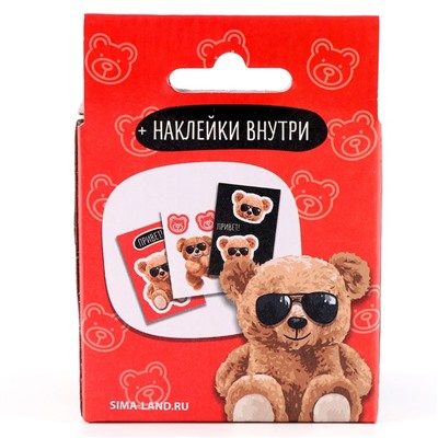 Игрушка-антистресс «Медвежонок» с наклейками МИКС