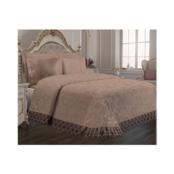 Комплект Постельного Белья с Покрывалом 240x260 см ЕВРО 2 сп.Pike Set Le Jardin D'OR