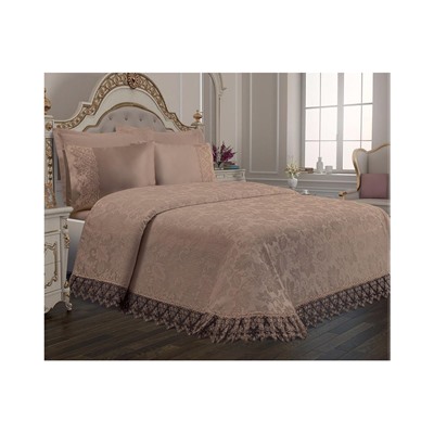 Комплект Постельного Белья с Покрывалом 240x260 см ЕВРО 2 сп.Pike Set Le Jardin D'OR