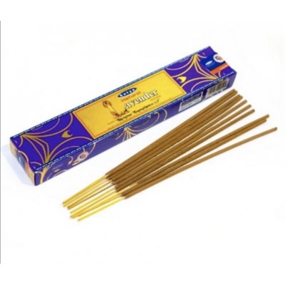 Благовония Натуральная Лаванда Сатья (Natural Lavender Satya), 15 г.