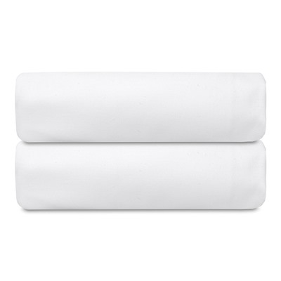 Простыня на резинке из плотного сатина белого цвета из коллекции Essential, 200х200х30 см