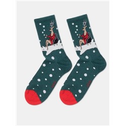 Новогодние носки "женские с пушистой нитью