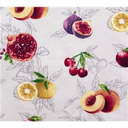 Скатерть рогожка / Спелые фрукты 1