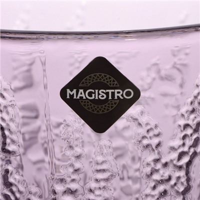 Стакан Magistro «Французская лаванда», 300 мл, стекло, сиреневый