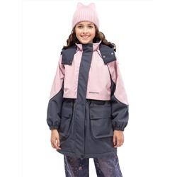 Парка утеплённая для девочки NIKASTYLE 5м3425 Сакура Графит