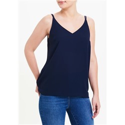 Navy Double Strap Cami Top