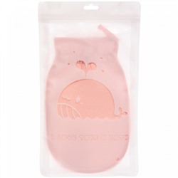 Мочалка - варежка скрабирующая "Premium - Paradise", цвет персиковый, 22*14см (ZIP пакет)