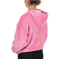 7004-7 PINK Худи велюровое женское на флисе