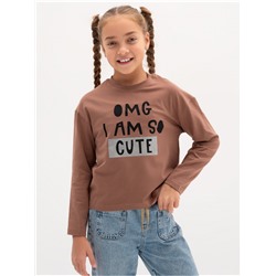 Лонгслив детский "ОМГ" кофе