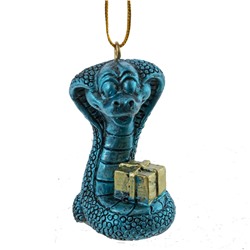 Фигурка декоративная подвесная "Змея", L3,5 W3,5 H5,5 см, 6в.