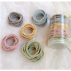 Набор резинок для волос 100 шт. в баночке