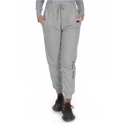 Q-05 GRAY Брюки спортивные женские (85% хлопок, 15% полиэстер)