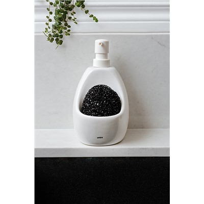 Диспенсер для мыла с подставкой для губки Joey, 590 мл, белый