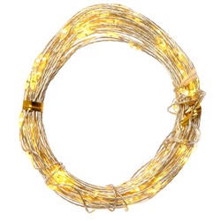 Электрогирлянда (3xAA, 60 теп бел LED, 1 реж свеч,серебр шнур), L600 W0,1 H0,2 см