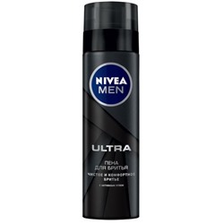 Пена для бритья NIVEA MEN Ultra с Активным Углем (200мл) (88579)